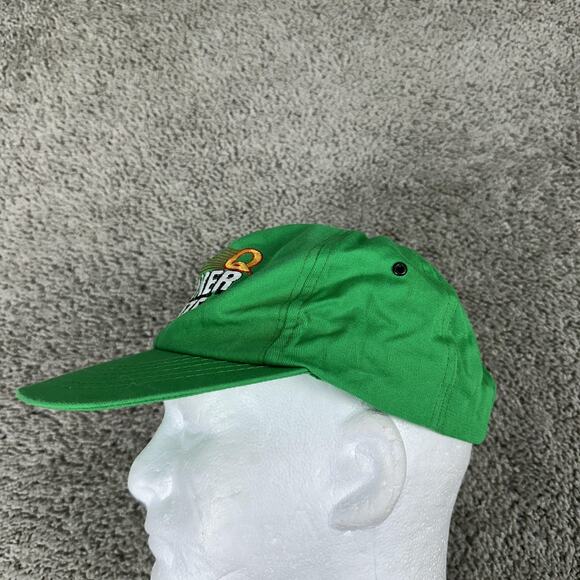 VTG Quaker State Hat Cap Snap Back Green Embroidered Advertising Mens Motor Oil - Picture 4 of 8